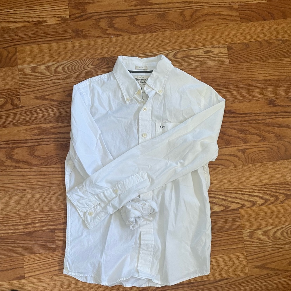 abercrombie white button down